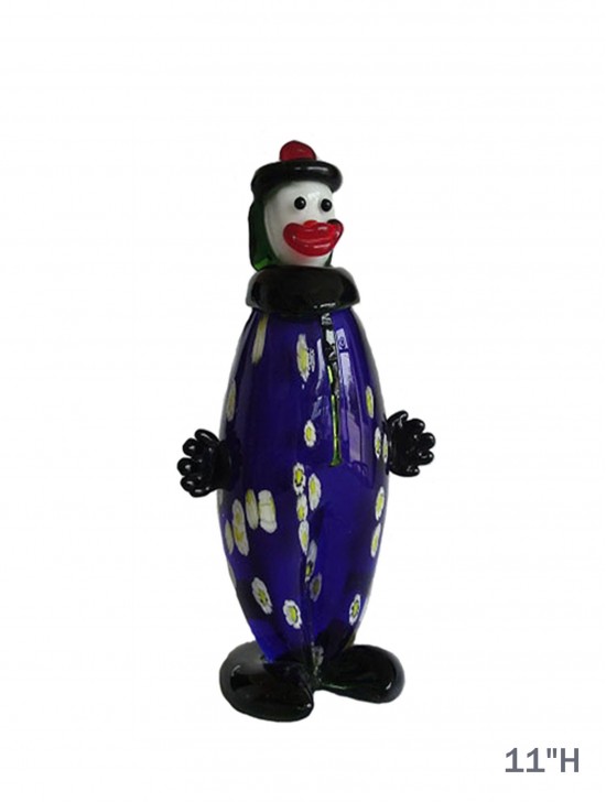 Hand-blown Glass Clown 